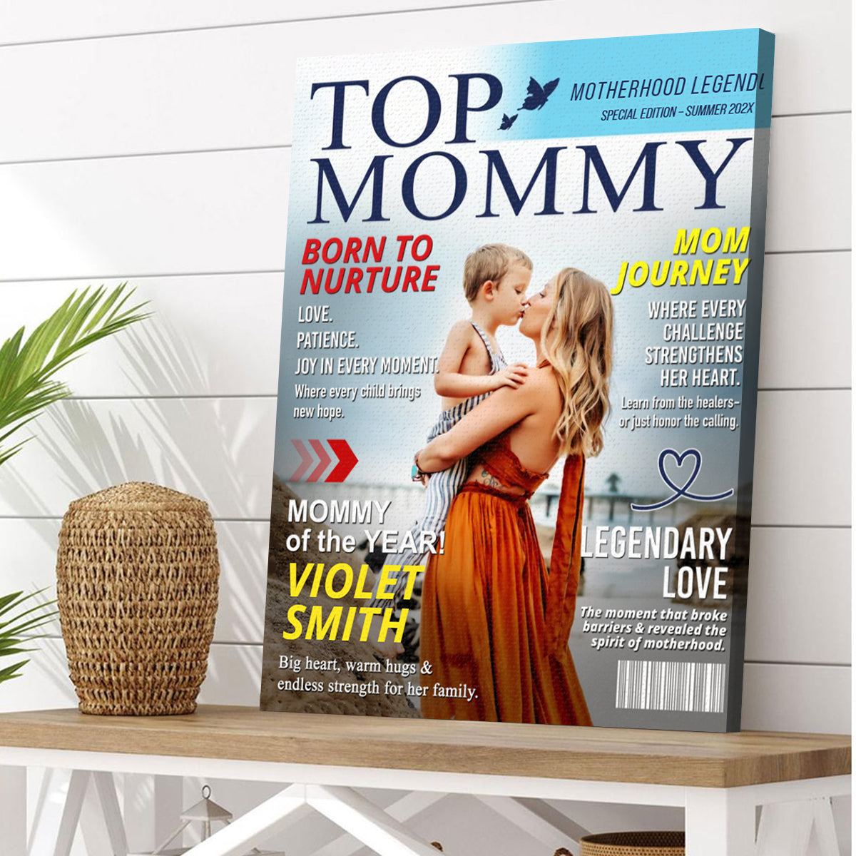 Personalized Mommy Magazine Cover – Custom Mom Gift, Mother’s Day Gift, Mom Birthday Gift Idea