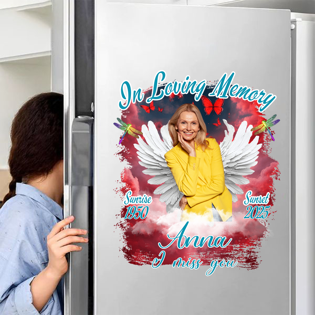 Custom Photo In Loving Memory - Memorial Personalized Decal