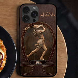 Golf Swing - Custom Name Phone Case Personalized Golf Accessories for Golf Lovers