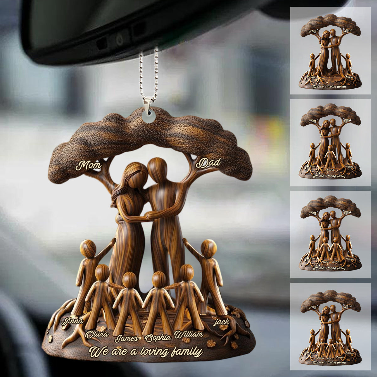 To Us You're The World - Personalized Tree Family Ornament