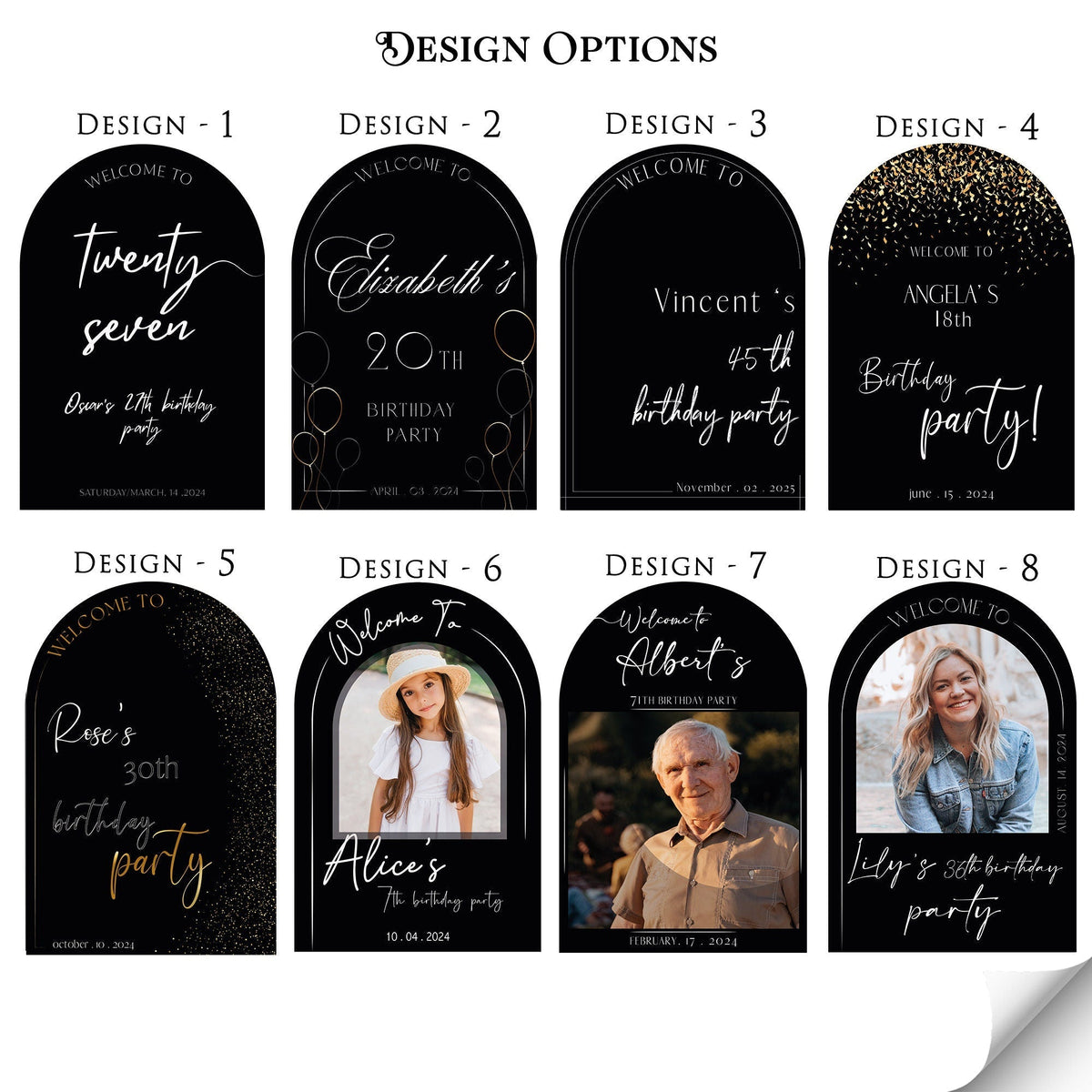 Personalized Welcome Sign for Birthday Party, Frosted Acriylic Birthday Sign, Birthday Decorations