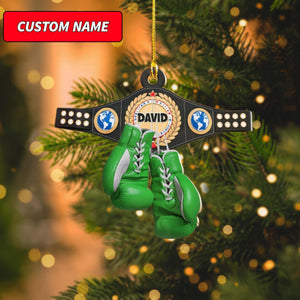 Personalized Boxing Glove Ornament Gifts For Boxing Lovers