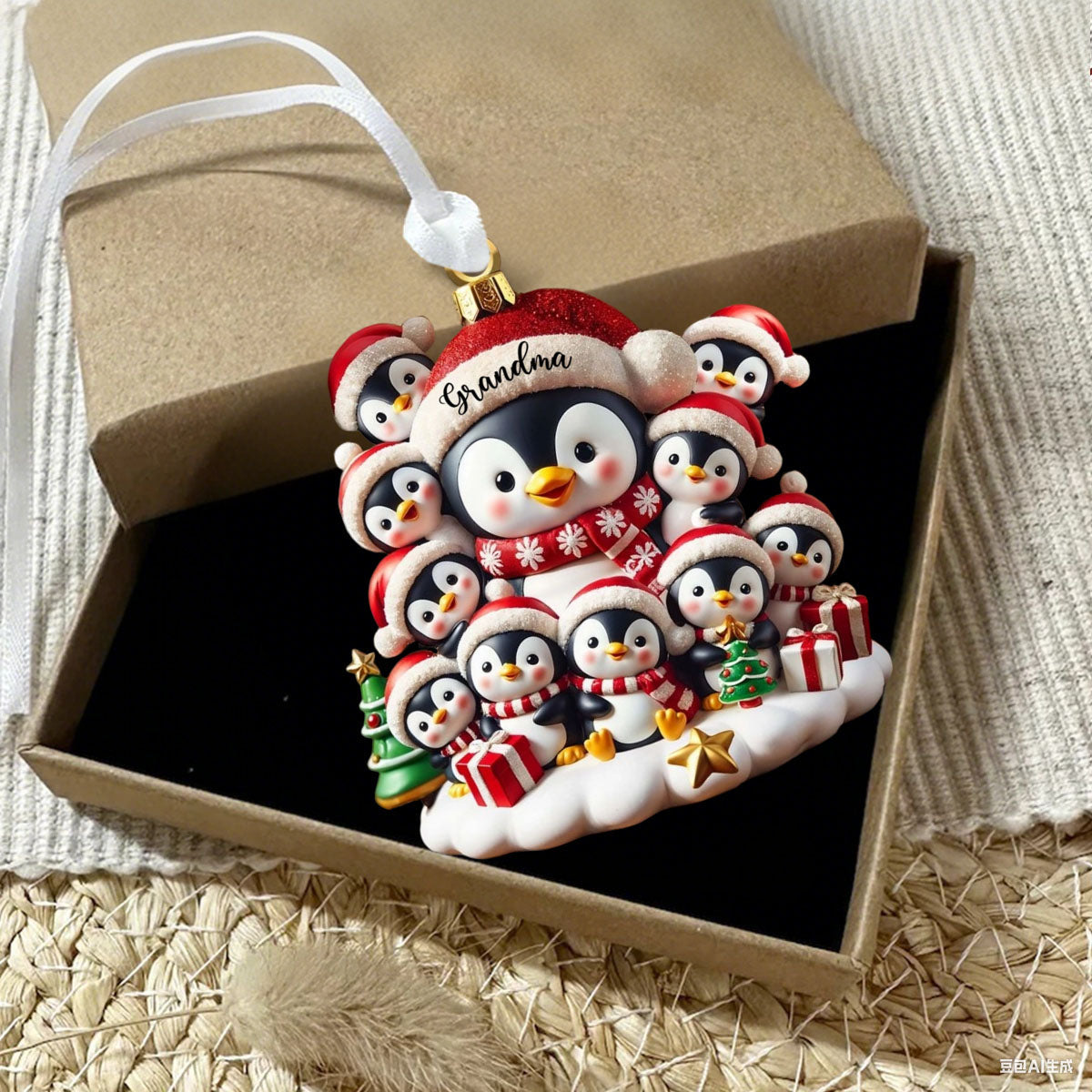 Celebrate Family Love - Personalized Custom Acrylic Ornament - Gift For Family And Collectors