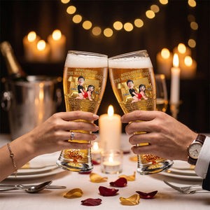 Personalized Naughty Couple Beer Glass-Perfect Gifts For Couple