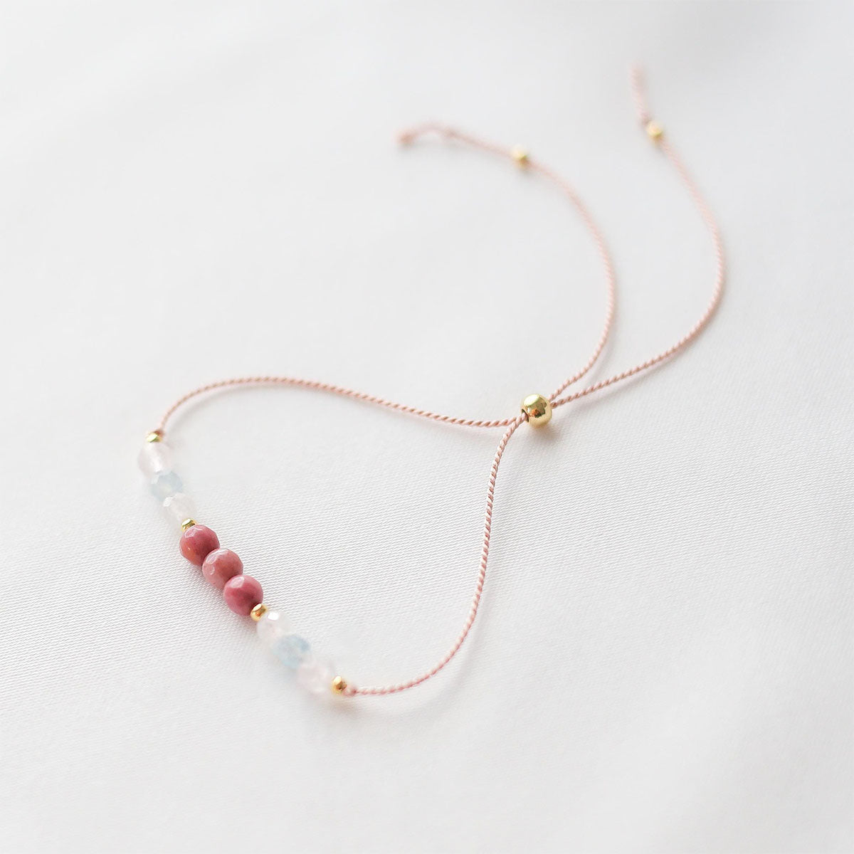 Crystal bracelet Healthy pregnancy, support, expectant mother gift, rose quartz bracelet