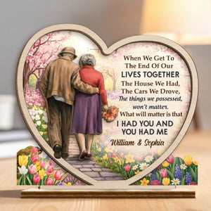 Love Looks Good On Us - Personalized Wooden Plaque Gifts For Husband And Wife