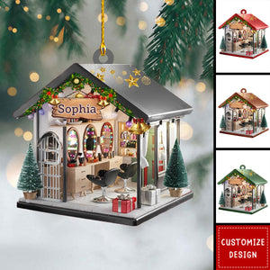 Personalized Hair and makeup salon Ornament