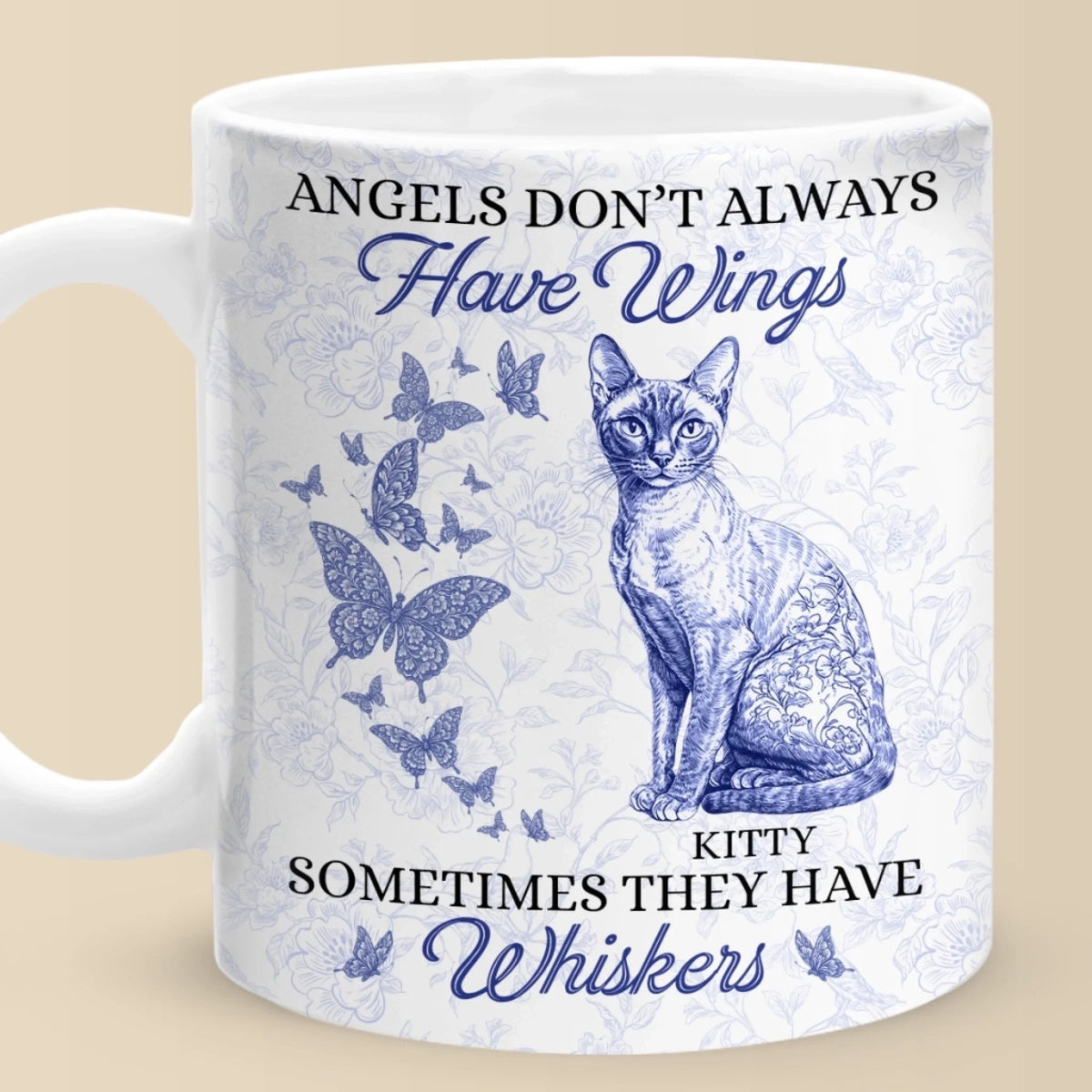 Some Angels Choose Fur Over Wings - Memorial Personalized Mug Gift For Pet Lovers