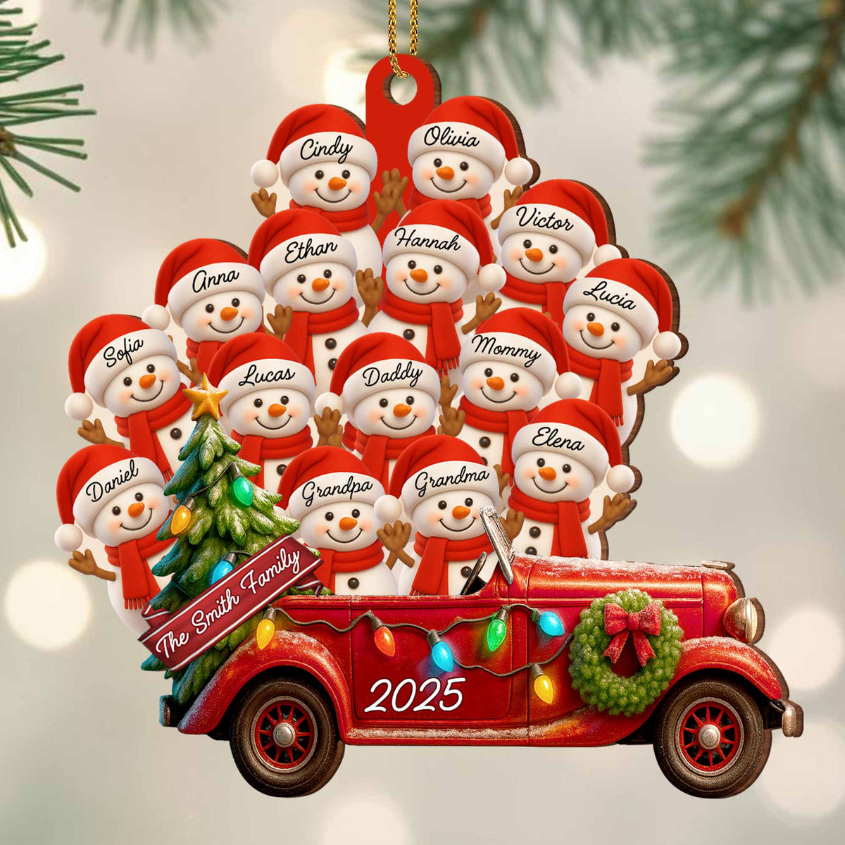 A Special Holiday Season, Personalized Wood Ornament, Gift For Family and Christmas Lovers