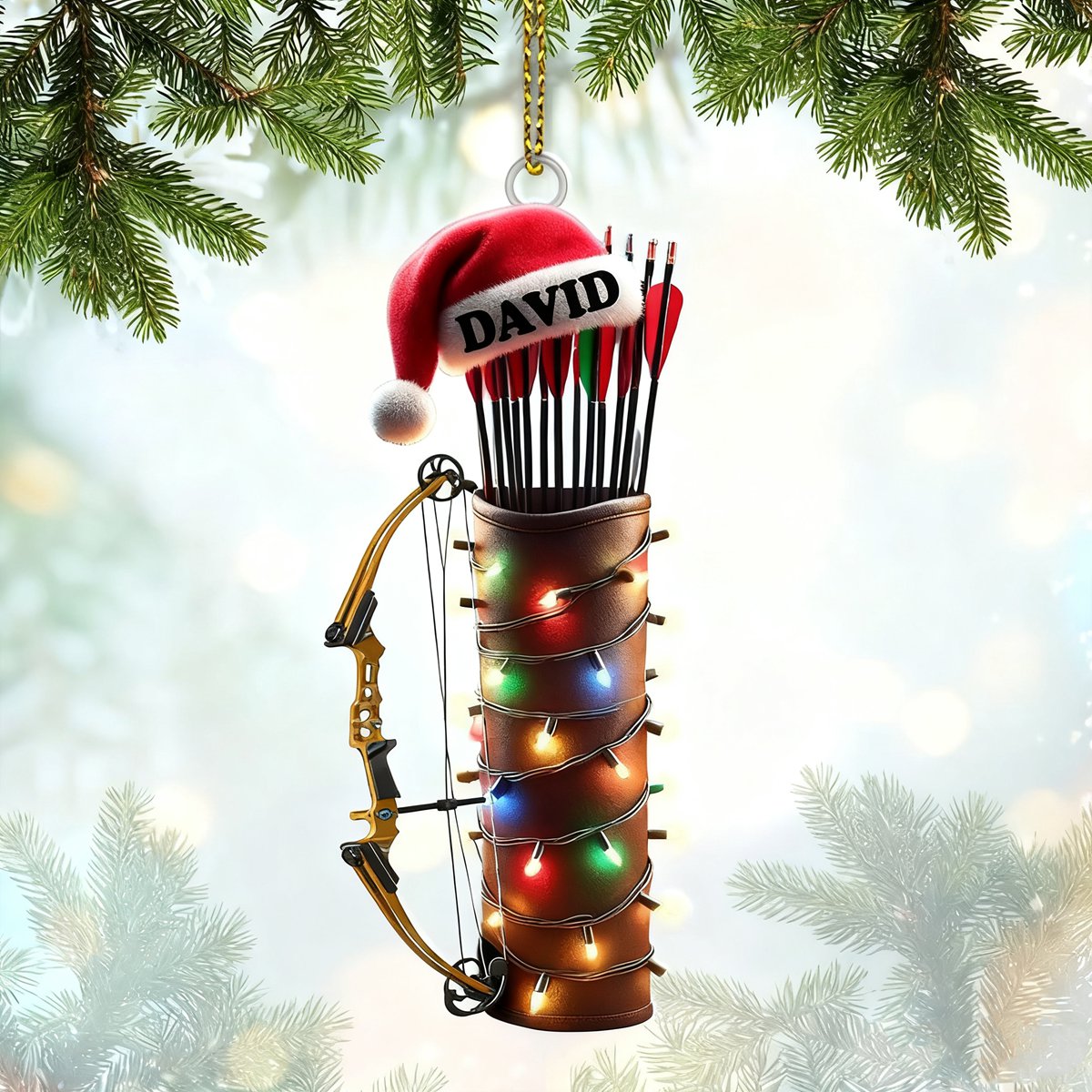 Personalized Archery Christmas Ornament Archery Christmas Gift Decoration