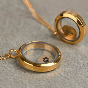 Locket Memory Keepsake Necklace Pet Hair Urn Personalized Living Memory Necklace