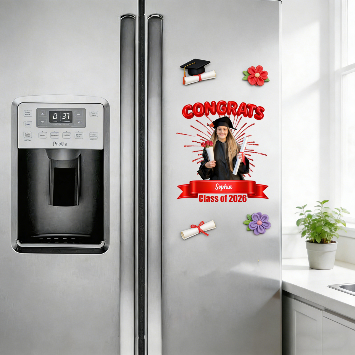 Custom Photo Class Of 2026 Graduation Personalized Decal Sticker