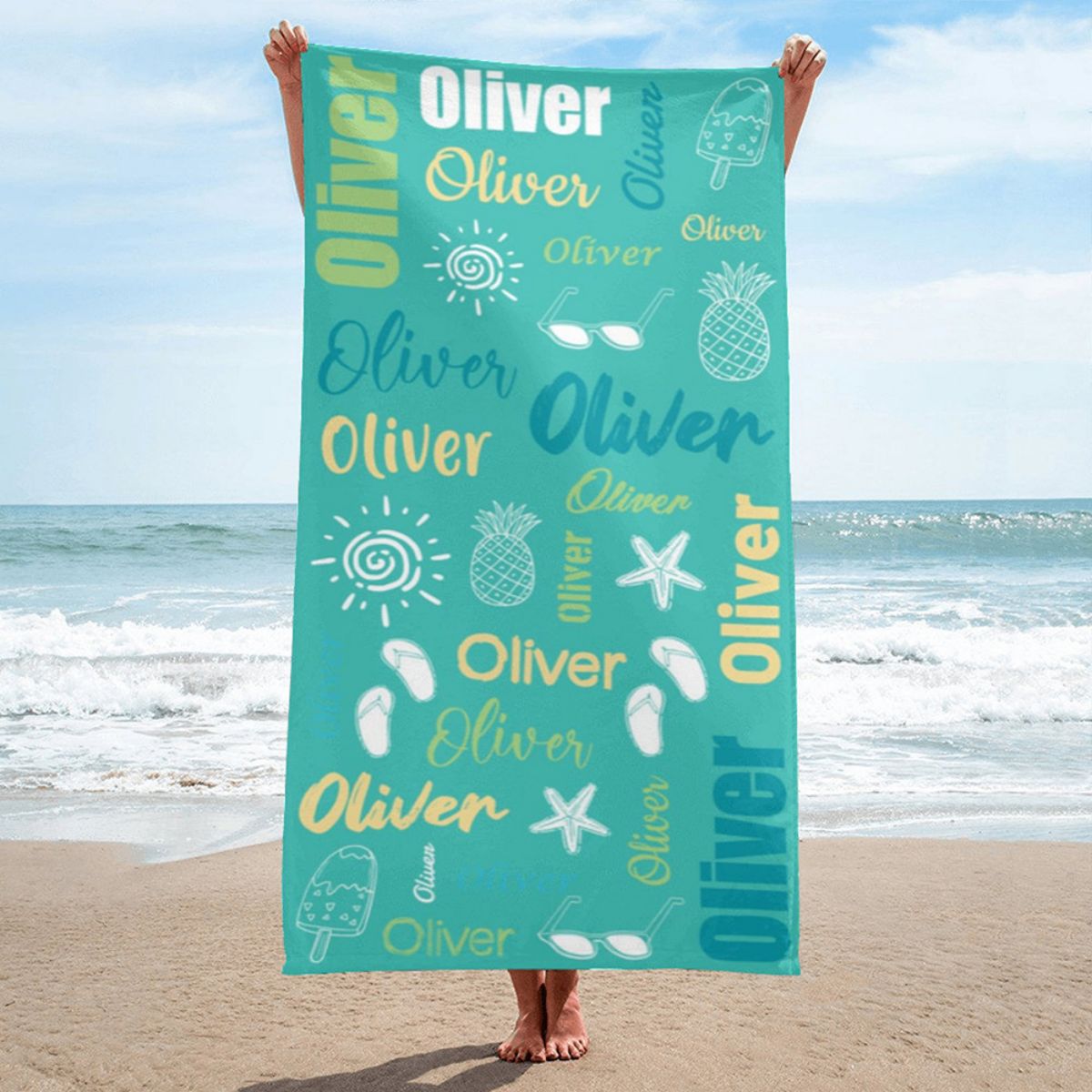 Personalized Lovely Summer & Beach Towel