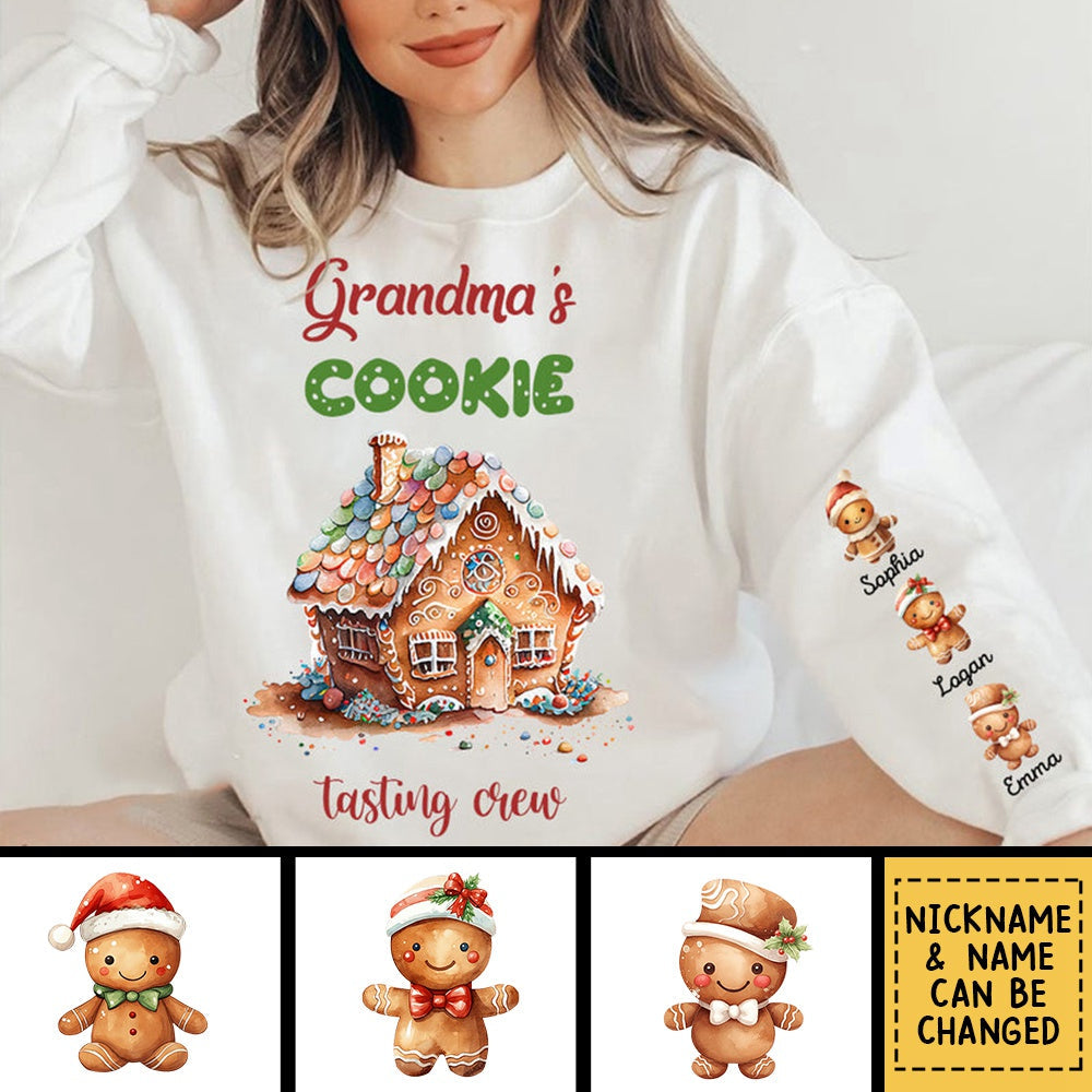 Personalized  Grandma's Cookie Tasting Crew Custom Sweatshirt