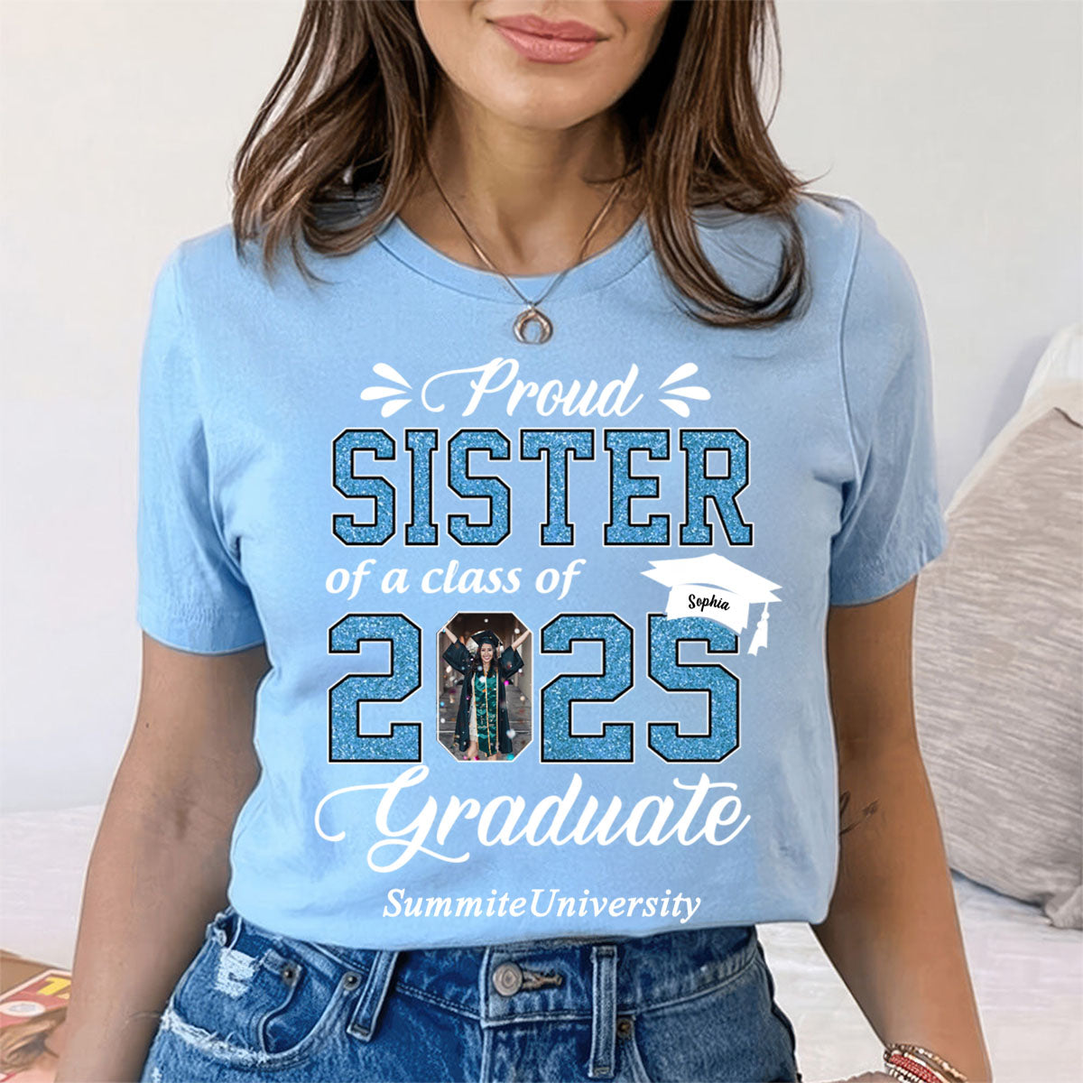 Personalized Graduation Shirts Class of 2025 Family Gifts For Family Member Graduation Shirt Proud Family