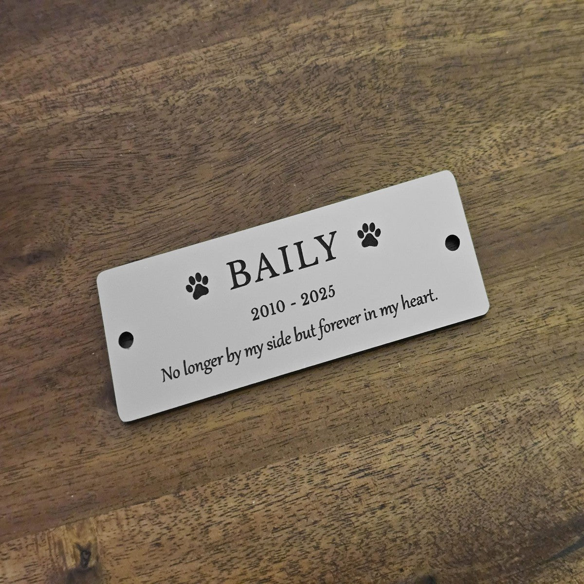 Personalized Pet Memorial Plaque, Custom Engraved Bench Marker, For Garden Tribute, Pet Memorial Gift