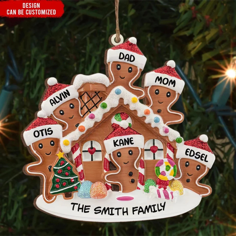 Grandma's Perfect Batch - Personalized Christmas Wooden Ornament, Gift For Family