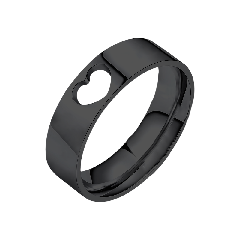 Couple Ring - Personalized Name Matching Heart Promise Rings