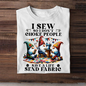 Save a Life Send Fabric T shirt
