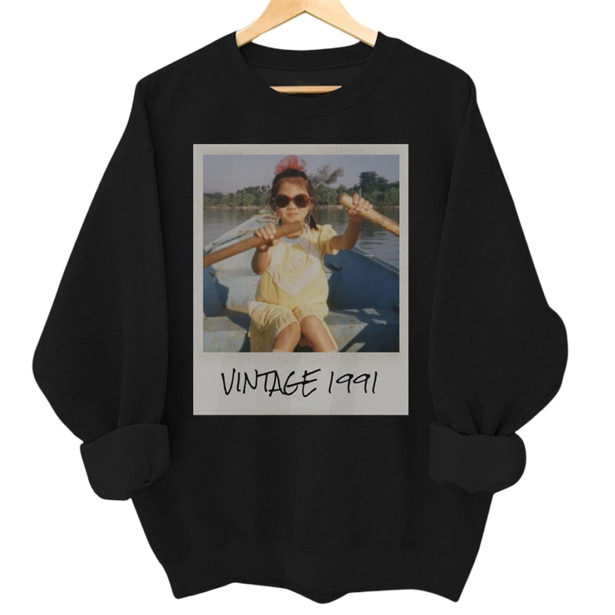 Uniseks custom vintage foto-  Personalized Sweatshirt