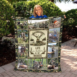 Custom Elk Hunting Blanket, Custom Blanket For Hunter, Dad Blanket, Grandfather Blanket, Hunting Lover Blanket, First Elk Photo Gift