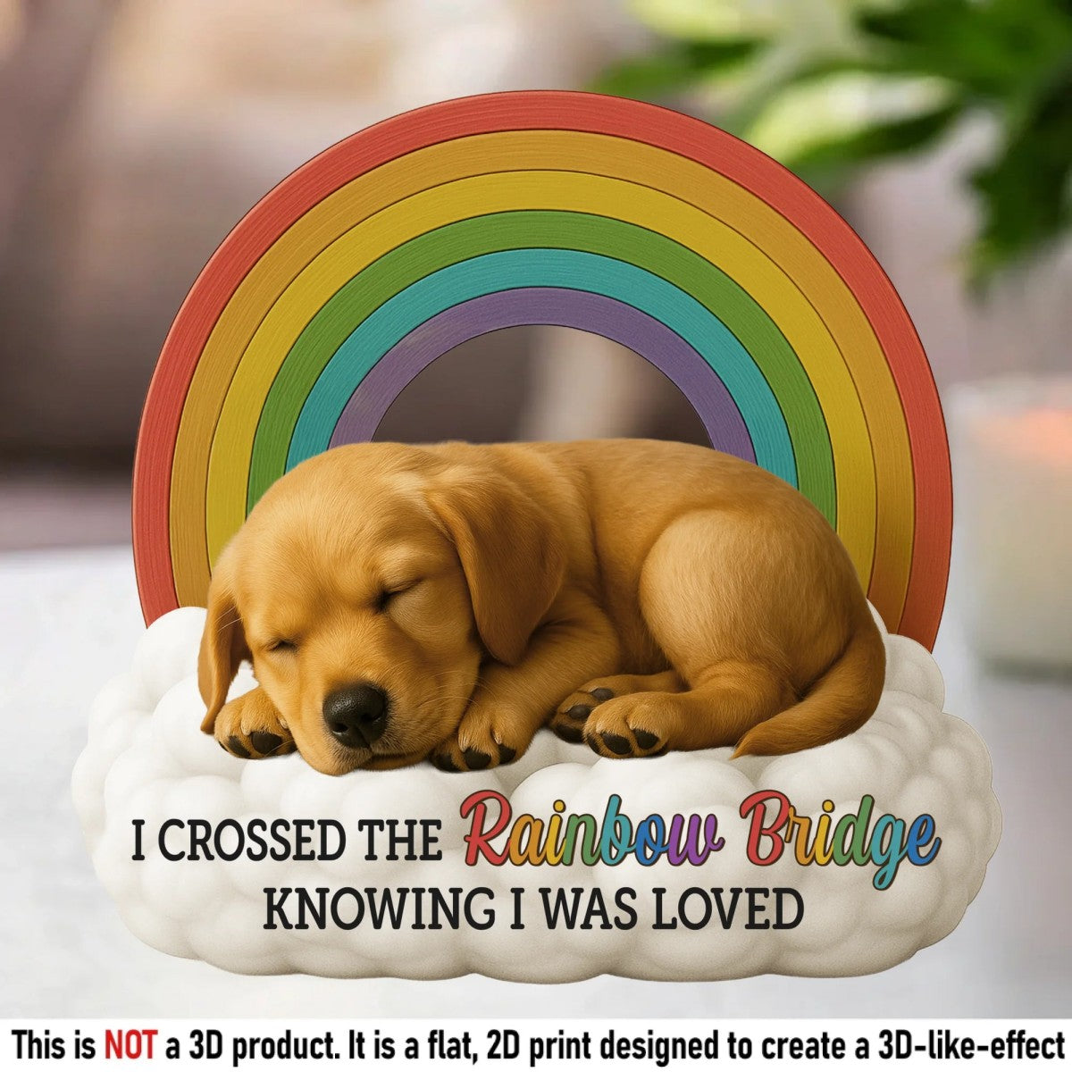 Forever In My Heart Memorial Personalized Rainbow Acrylic Plaque