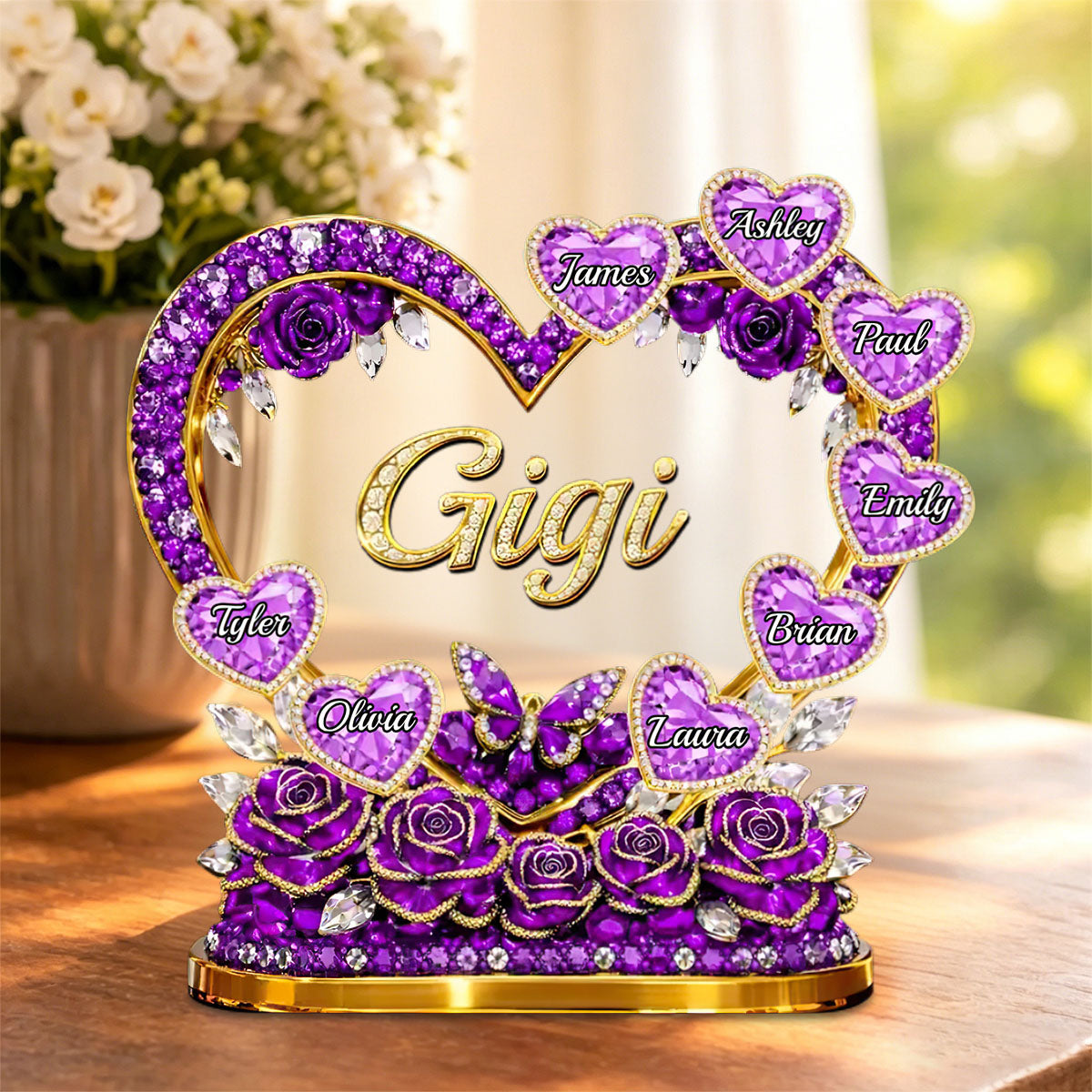 Personalized Mother's Day Acrylic Plaque – Custom Gift For Mom & Grandma | Mom's Heart Full Of Care