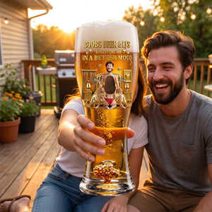 Personalized "Naughty Couples" Beer Glass – Gift For Couples