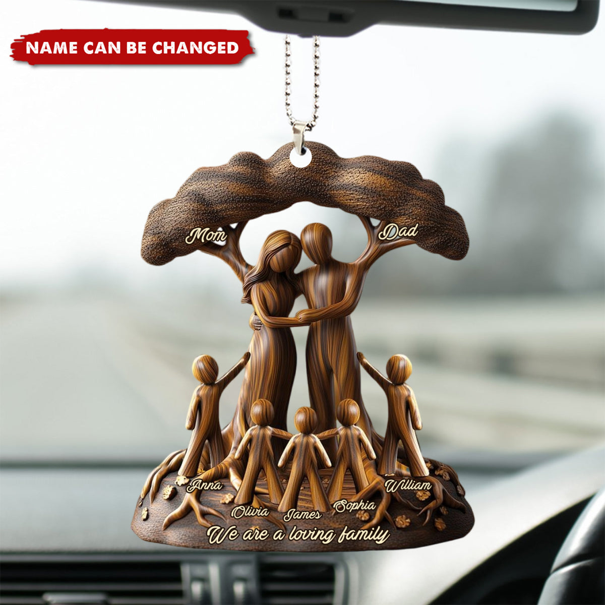 To Us You're The World - Personalized Tree Family Ornament