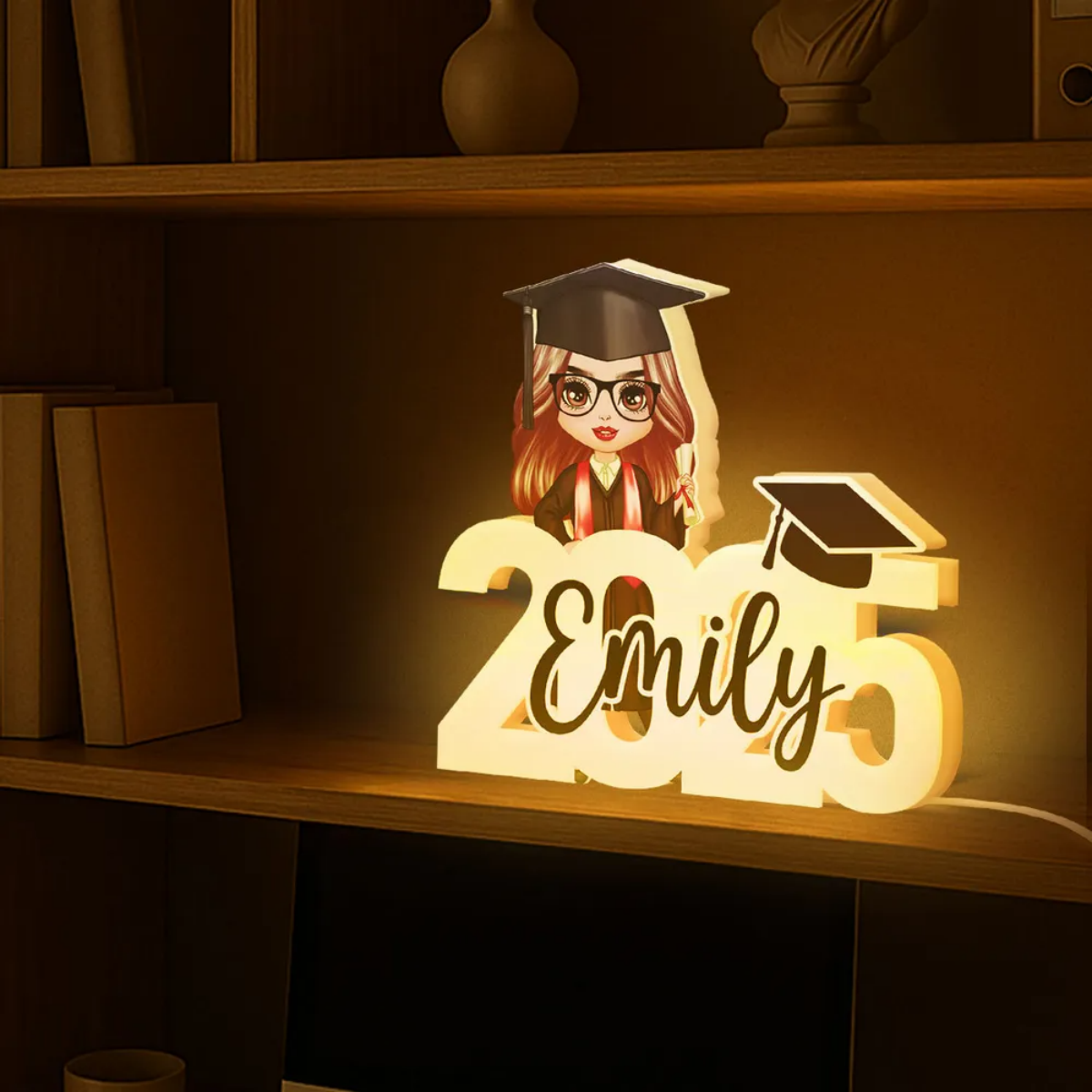 Custom 2025 Graduation Light Box - Personalized New Chapter Night Light Gift