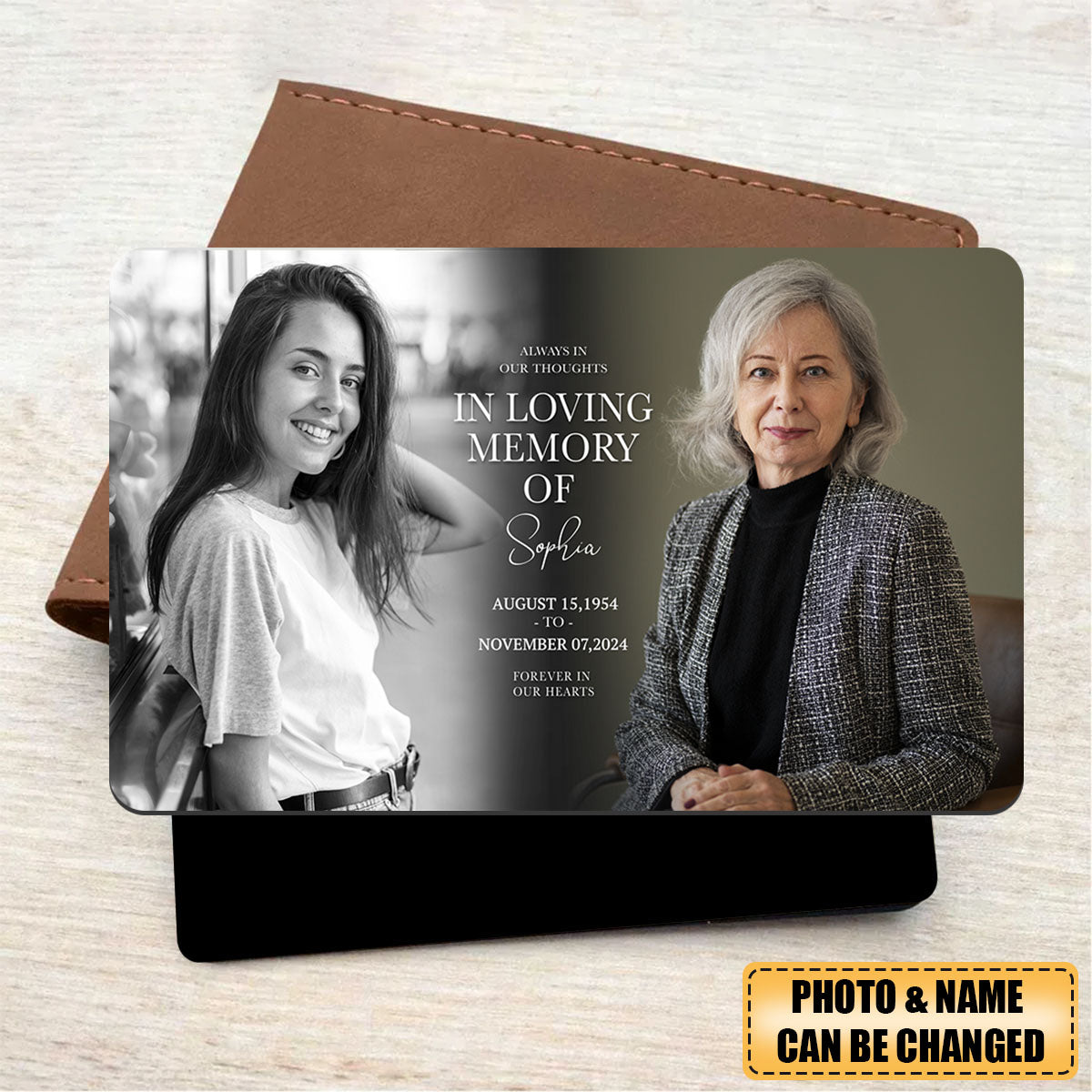 Personalized In Loving Memory Memorial Photo Wallet Card