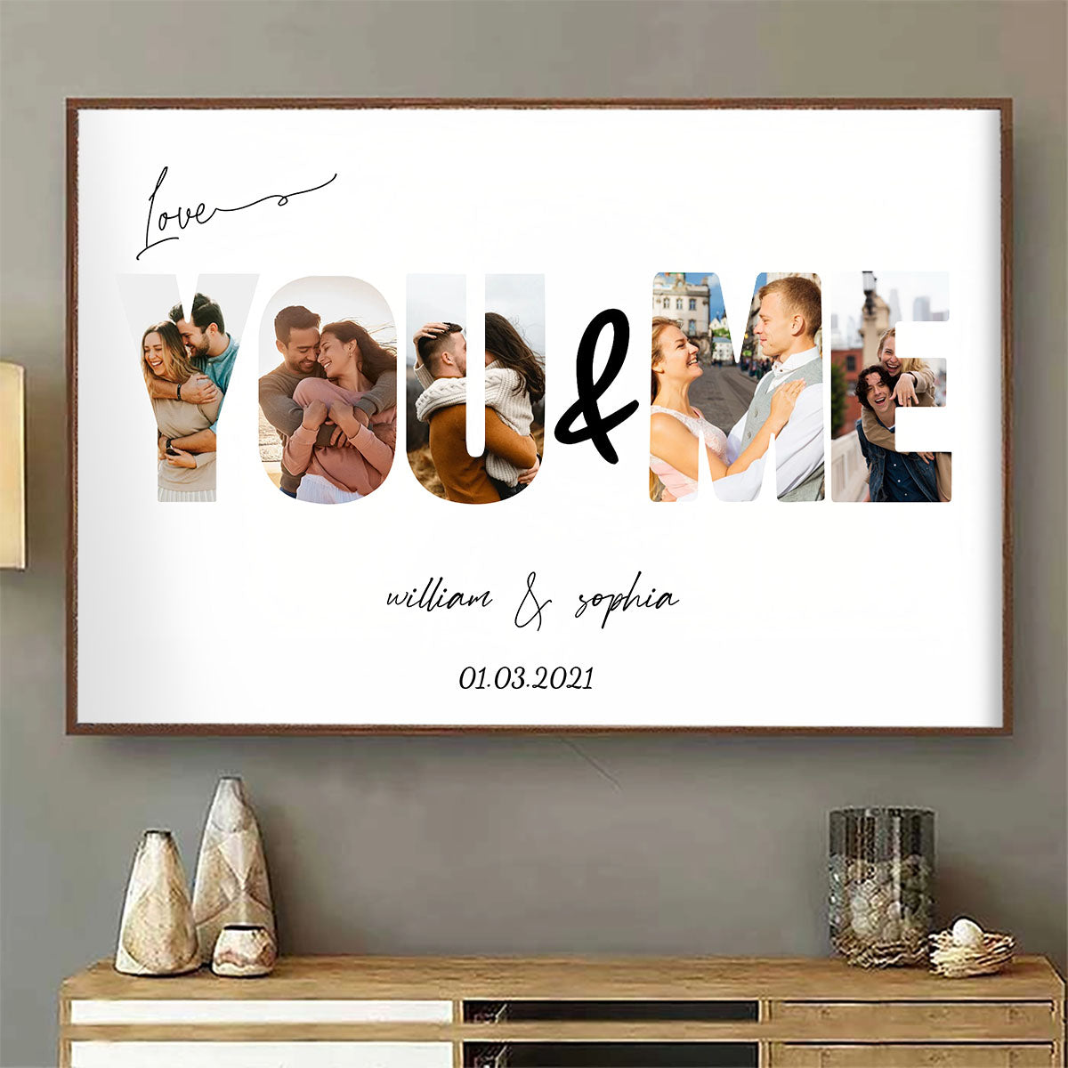 You & Me We Got This - Personalized Custom Photo Canvas/Poster Gift For Couples, Anniversary