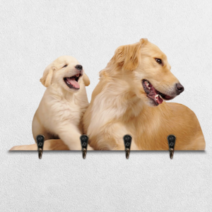 Personalized Portrait Family Key Hook Holder Gift For Pet Lover