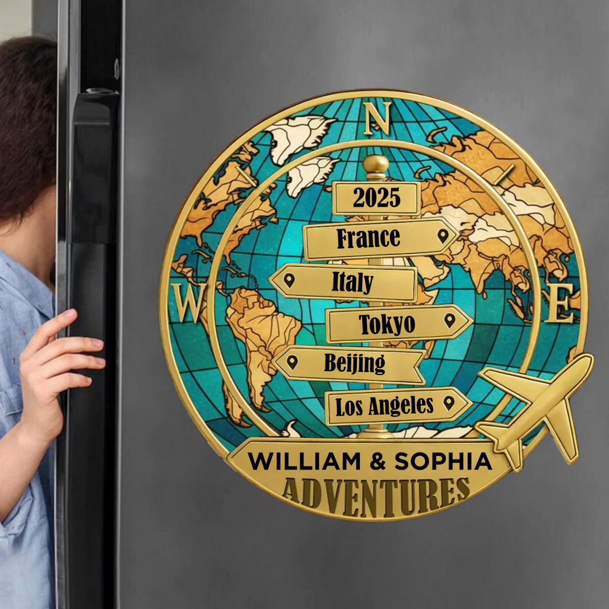 Destination Of All Year - Personalized Sticker/Decal