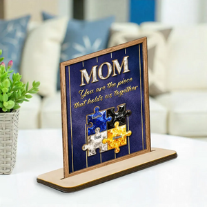 The Heart Of Our Family - Personalized Custom Wood Plaque