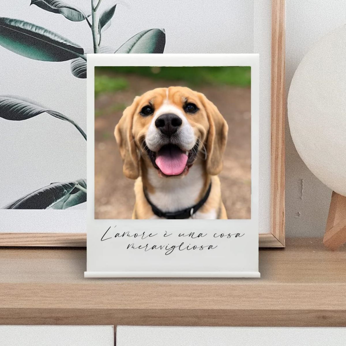 Personalized Photo Print Plaque With Custom Message