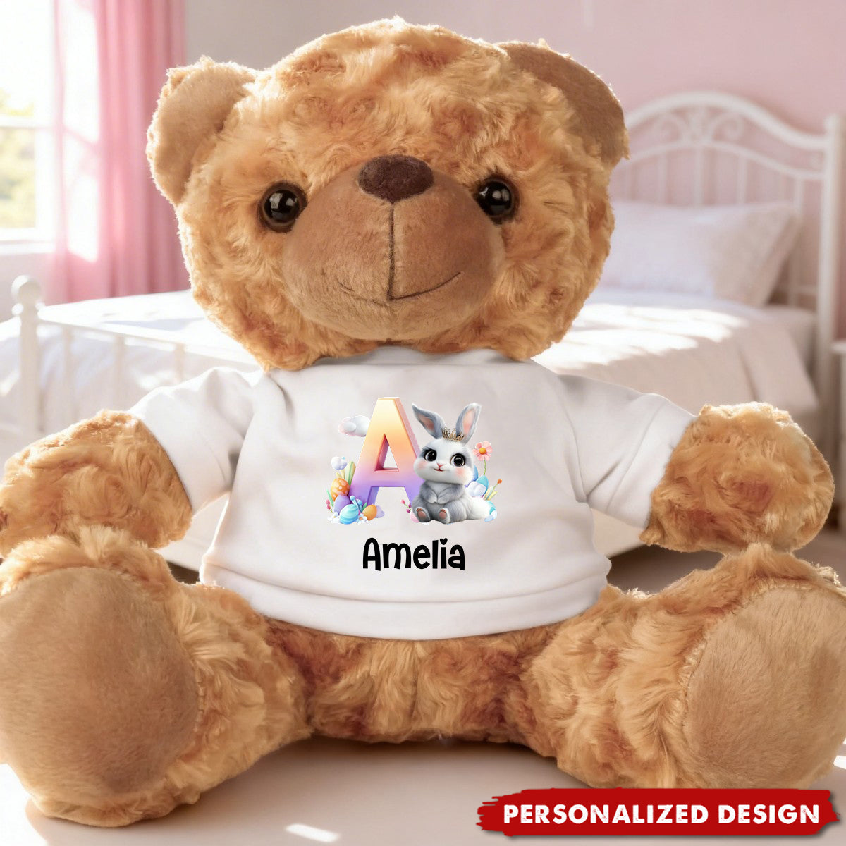 Easter Joy And Blessings From Above - Personalized Litter Bear Plush For Easter