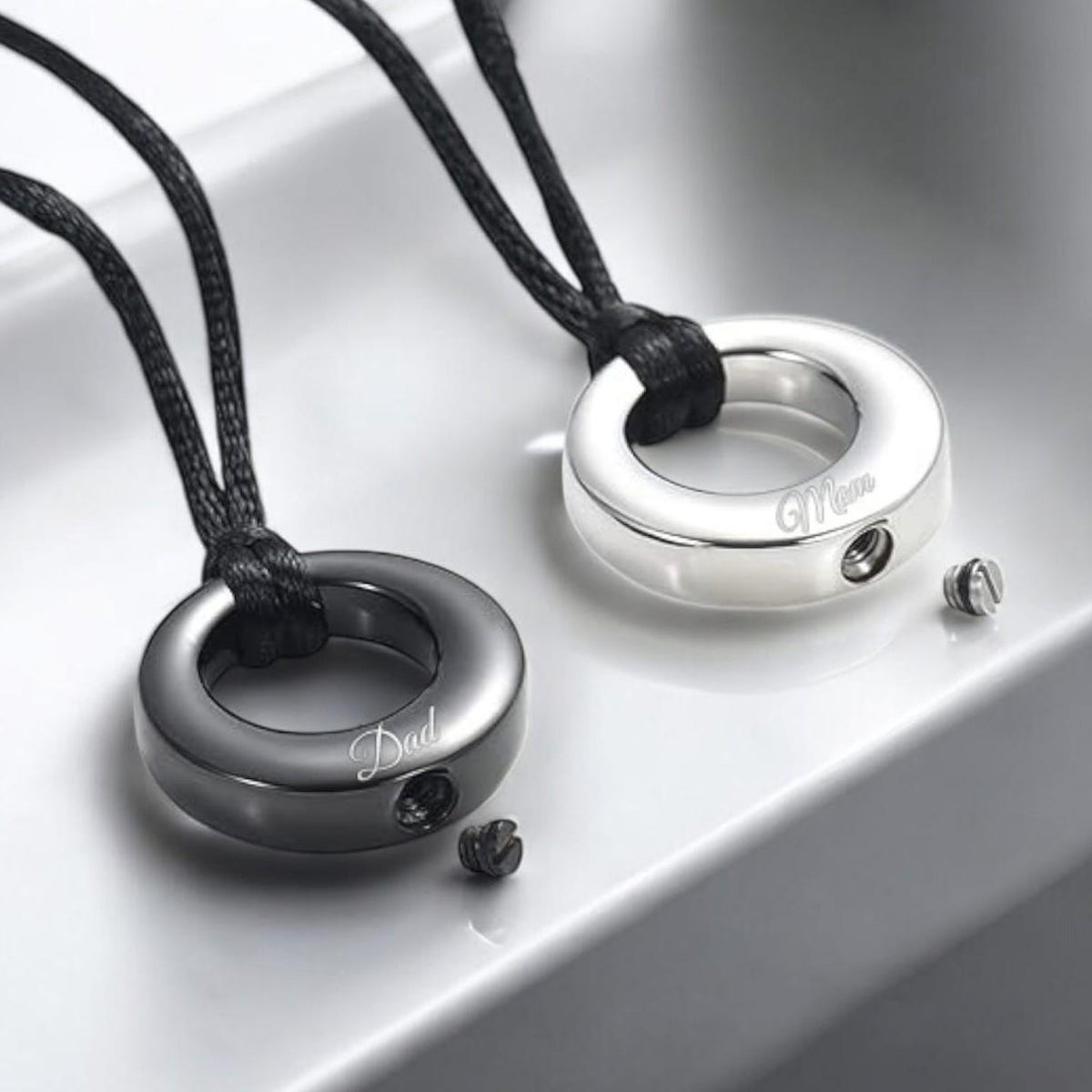 Human Ashes Keepsake, Dog Cat Hair Pet Memorial Personalized Urn Necklace