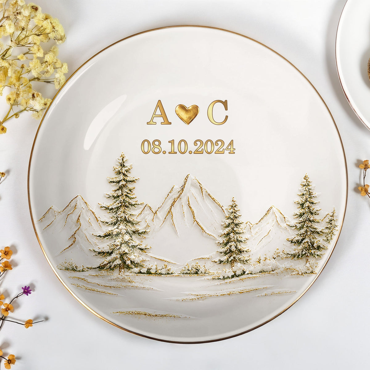 Our Love Adventure, Ceramic Jewelry Dish, Gift For Couples
