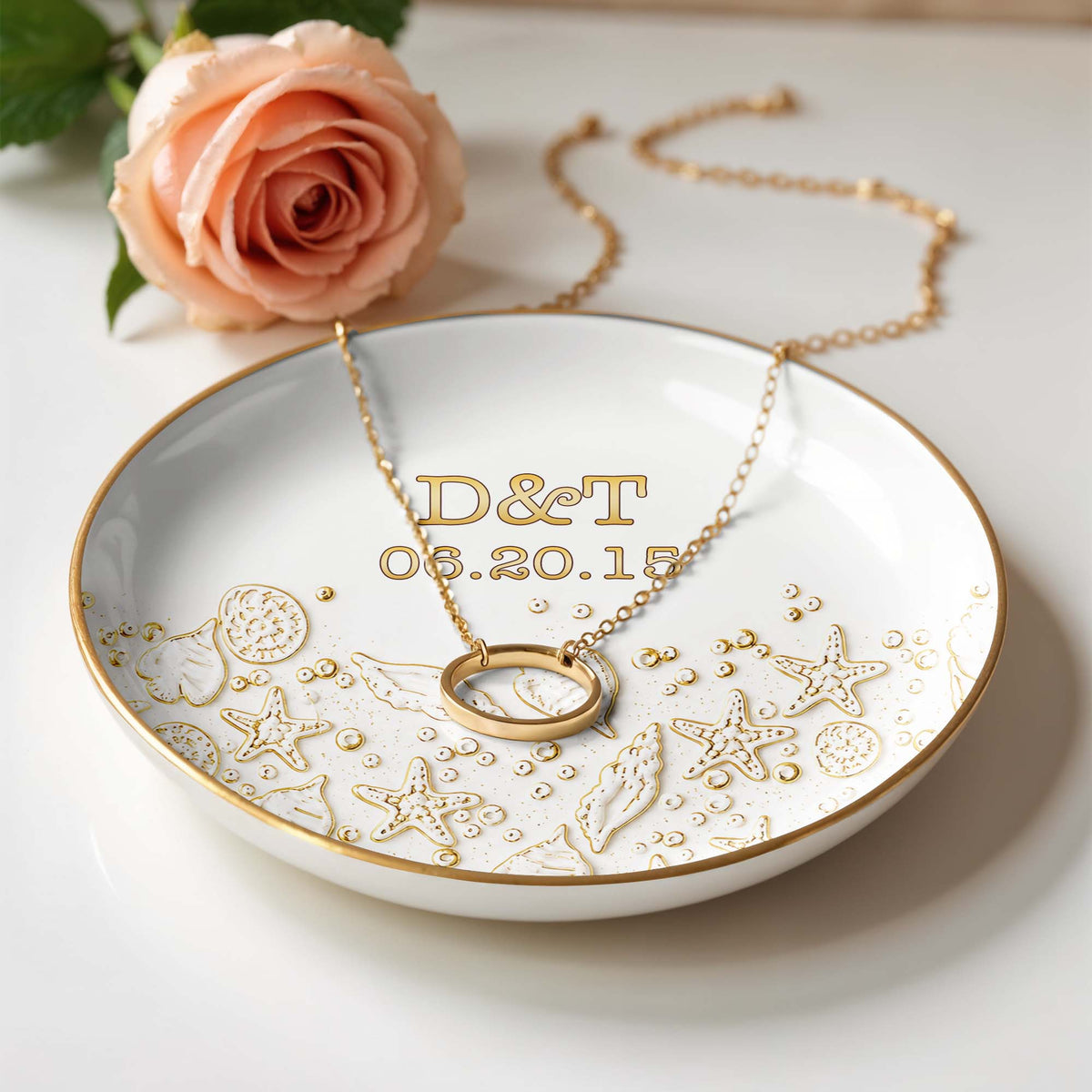 Our Special Day Beach, Ceramic Dish, Gift For Wife And Beach Lovers