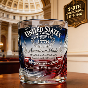 Personalized American Anniversary Whisky Glass Gifts For Patriots