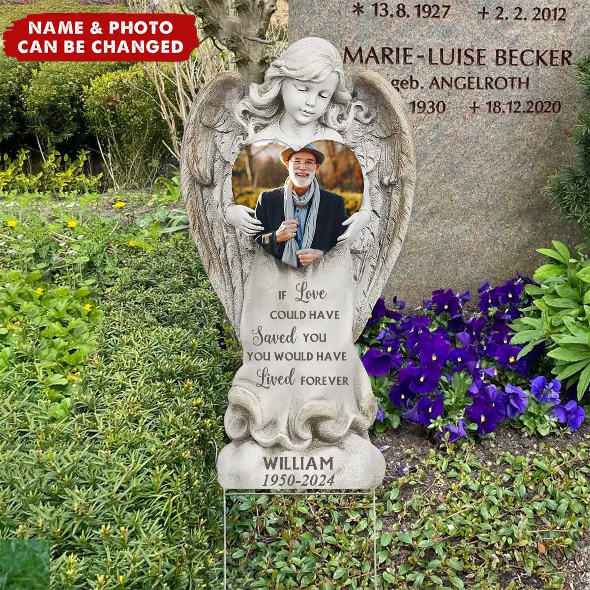 Forever With The Angels Personalized Yard Sign