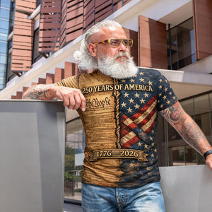 American 250th Anniversary T-Shirt, 1776–2026 USA Patriotic Tee, Independence Day Shirt, Patriotic Gift