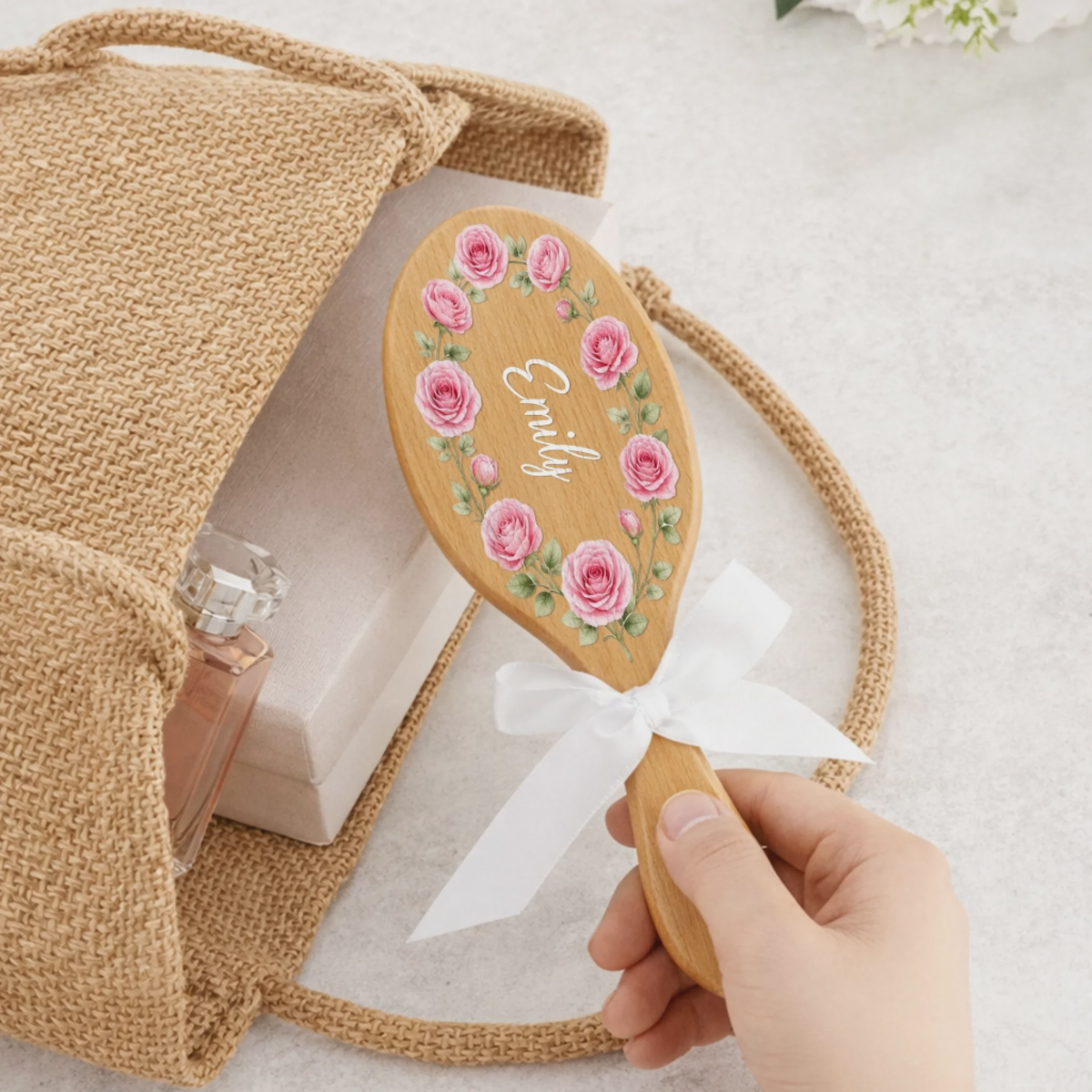 Custom Hair Brush - Personalized Best Friend Birthday Gifts For Women, Besties, Sisters, BFF - Besties Always Stick Together