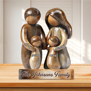 Personalized Happy Family Custom Shaped Acrylic Plaque