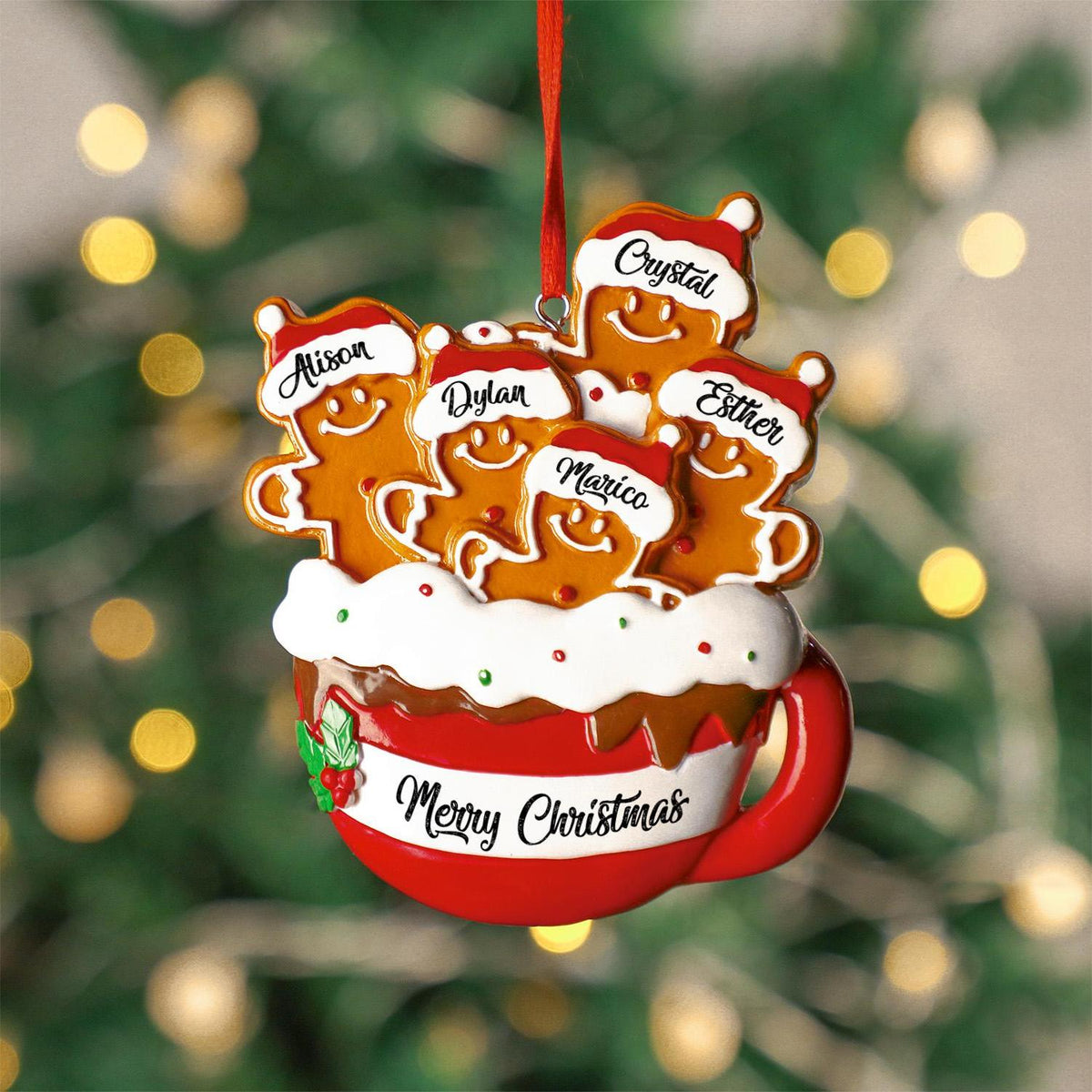 Personalized Family Christmas Ornament Gift For Family Members