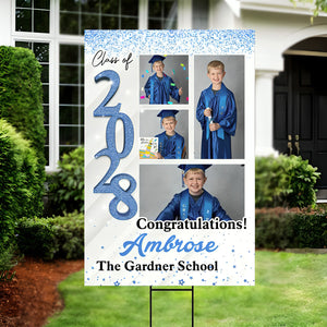 Personalized Graduation Party Welcome Sign-Custom Photo Grad Party Sign-Class Of 2026-Graduation Decoration