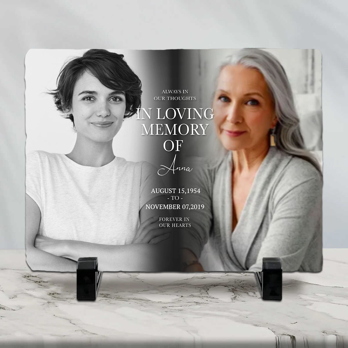 Personalized In Loving Memory Photo Memorial Stone