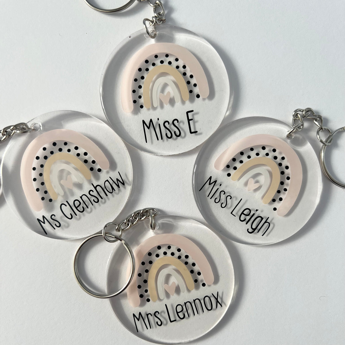 Personalized Teacher Arcylic Keychain Gifts for Teacher Appreciation
