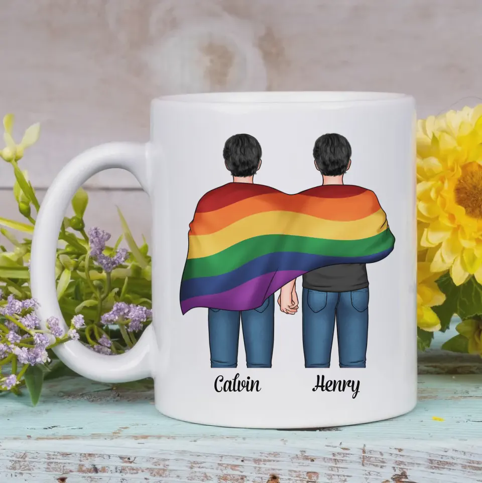 Pride Month LGBT You're My Rainbow - Personalized Mug Gift For Couple